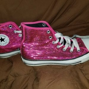 Converse Sequined Sneakers Size 6 Men/Women's 8